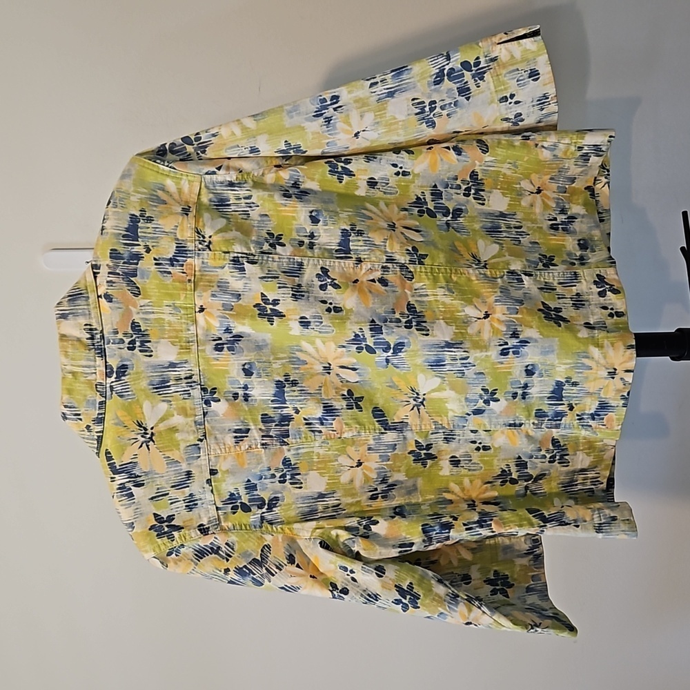KORET CITY BLUES VINTAGE WOMEN'S MULTICOLOR FLORAL 3/4 SLEEVE  JACKET SIZE L - Picture 8 of 9